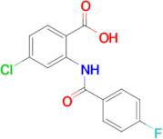 4-Chloro-2-[(4-fluorobenzoyl)amino]benzoic acid