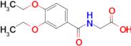 2-[(3,4-diethoxyphenyl)formamido]acetic acid