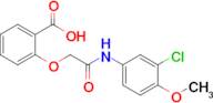 2-{[(3-chloro-4-methoxyphenyl)carbamoyl]methoxy}benzoic acid