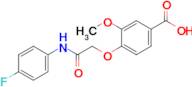 4-{[(4-fluorophenyl)carbamoyl]methoxy}-3-methoxybenzoic acid