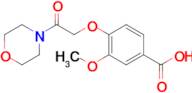 3-Methoxy-4-[2-(morpholin-4-yl)-2-oxoethoxy]benzoic acid