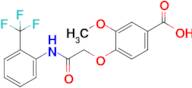 3-Methoxy-4-({[2-(trifluoromethyl)phenyl]carbamoyl}methoxy)benzoic acid