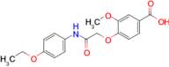 4-{[(4-ethoxyphenyl)carbamoyl]methoxy}-3-methoxybenzoic acid