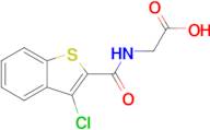 2-[(3-chloro-1-benzothiophen-2-yl)formamido]acetic acid