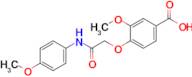 3-Methoxy-4-{[(4-methoxyphenyl)carbamoyl]methoxy}benzoic acid