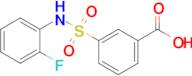 3-[(2-fluorophenyl)sulfamoyl]benzoic acid