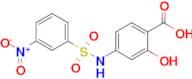 2-Hydroxy-4-(3-nitrobenzenesulfonamido)benzoic acid