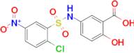 5-(2-Chloro-5-nitrobenzenesulfonamido)-2-hydroxybenzoic acid