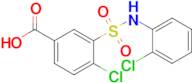 4-Chloro-3-[(2-chlorophenyl)sulfamoyl]benzoic acid