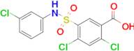 2,4-Dichloro-5-[(3-chlorophenyl)sulfamoyl]benzoic acid