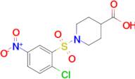 1-(2-Chloro-5-nitrobenzenesulfonyl)piperidine-4-carboxylic acid