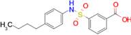 3-[(4-butylphenyl)sulfamoyl]benzoic acid