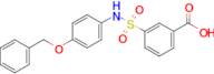 3-{[4-(benzyloxy)phenyl]sulfamoyl}benzoic acid