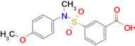 3-[(4-methoxyphenyl)(methyl)sulfamoyl]benzoic acid