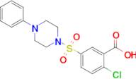 2-Chloro-5-[(4-phenylpiperazin-1-yl)sulfonyl]benzoic acid