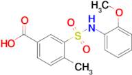 3-[(2-methoxyphenyl)sulfamoyl]-4-methylbenzoic acid
