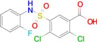 2,4-Dichloro-5-[(2-fluorophenyl)sulfamoyl]benzoic acid