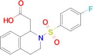 2-[2-(4-fluorobenzenesulfonyl)-1,2,3,4-tetrahydroisoquinolin-1-yl]acetic acid