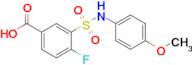 4-Fluoro-3-[(4-methoxyphenyl)sulfamoyl]benzoic acid