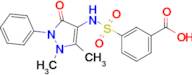 3-[(1,5-dimethyl-3-oxo-2-phenyl-2,3-dihydro-1H-pyrazol-4-yl)sulfamoyl]benzoic acid