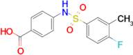 4-(4-Fluoro-3-methylbenzenesulfonamido)benzoic acid