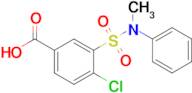 4-Chloro-3-[methyl(phenyl)sulfamoyl]benzoic acid