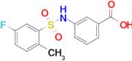 3-(5-Fluoro-2-methylbenzenesulfonamido)benzoic acid