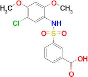 3-[(5-chloro-2,4-dimethoxyphenyl)sulfamoyl]benzoic acid