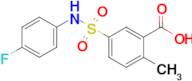 5-[(4-fluorophenyl)sulfamoyl]-2-methylbenzoic acid