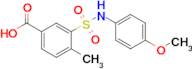 3-[(4-methoxyphenyl)sulfamoyl]-4-methylbenzoic acid