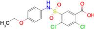 2,4-Dichloro-5-[(4-ethoxyphenyl)sulfamoyl]benzoic acid