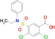 2,4-Dichloro-5-[ethyl(phenyl)sulfamoyl]benzoic acid