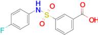 3-[(4-fluorophenyl)sulfamoyl]benzoic acid