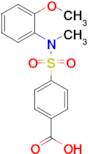 4-[(2-methoxyphenyl)(methyl)sulfamoyl]benzoic acid