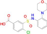 4-Chloro-3-{[2-(morpholin-4-yl)phenyl]sulfamoyl}benzoic acid