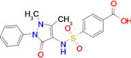 4-[(1,5-dimethyl-3-oxo-2-phenyl-2,3-dihydro-1H-pyrazol-4-yl)sulfamoyl]benzoic acid