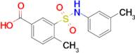 4-Methyl-3-[(3-methylphenyl)sulfamoyl]benzoic acid