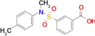 3-[methyl(4-methylphenyl)sulfamoyl]benzoic acid