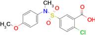 2-Chloro-5-[(4-methoxyphenyl)(methyl)sulfamoyl]benzoic acid