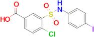 4-Chloro-3-[(4-iodophenyl)sulfamoyl]benzoic acid