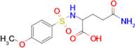 4-Carbamoyl-2-(4-methoxybenzenesulfonamido)butanoic acid