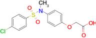 2-[4-(n-methyl4-chlorobenzenesulfonamido)phenoxy]acetic acid