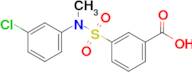 3-[(3-chlorophenyl)(methyl)sulfamoyl]benzoic acid