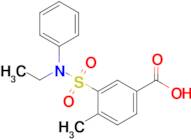 3-[ethyl(phenyl)sulfamoyl]-4-methylbenzoic acid