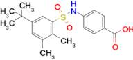 4-(5-Tert-butyl-2,3-dimethylbenzenesulfonamido)benzoic acid