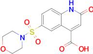 6-(morpholine-4-sulfonyl)-2-oxo-1,2-dihydroquinoline-4-carboxylic acid