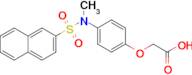 2-[4-[Methyl(2-naphthalenylsulfonyl)amino]phenoxy]acetic acid