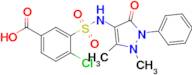 4-Chloro-3-[(1,5-dimethyl-3-oxo-2-phenyl-2,3-dihydro-1h-pyrazol-4-yl)sulfamoyl]benzoic acid