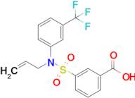 3-[(prop-2-en-1-yl)[3-(trifluoromethyl)phenyl]sulfamoyl]benzoic acid