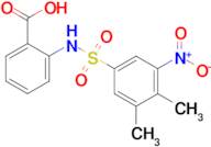 2-(3,4-Dimethyl-5-nitrobenzenesulfonamido)benzoic acid